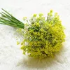 Babysbreath Yapay Çiçekler Sahte Gypsophila DIY Çiçek Buketleri Düzenlemesi Düğün Ev Bahçe Partisi Dekorasyonu Set başına 16pcs