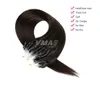 VM 100G 150G Micro Loop Hårförlängningar Silky Rak 1g / Strand Brasilianska Human Hair Micro Ring Länkar Hårförlängningar