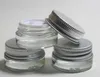 Free shipping(DHL) - 5g high quality glass cream jar with aluminum lid,5ML wide mouth cosmetic container,eye cream cosmetic packaging