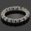 Pulseras de cuentas de hematita de piedra natural de alta calidad Brazaletes Cuerda de diamantes de imitación para hombres Mujeres Pulsera de salud energética Regalo de joyería 2164304