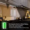 Lampe d'armoire à détecteur de mouvement LED, éclairage sous le comptoir, veilleuse de cuisine rechargeable USB sans fil, lumière à piles