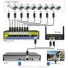 Hiseeu Poe-X1010B 48V 10 Portar PoE-omkopplare med Ethernet 10100Mbps IEEE 802.3 för IP CCTV-säkerhetskamerasystem