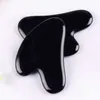 Natural Obsidian Gua Sha Board Black Jade Stone Body Facial Eye Scraping Plate Acupuncture Massage Relaxation Health Care2781361