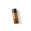 65mm Clear/Brown Glass 왁스 오일 오일 저장 약병증 알약 상자 스너프 스너버 허브 담배 병 흡연 액세서리 도구