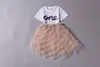 Baby Girls en dentelle tulle tutu jupes de mode paillettes de perles de perles brodées de ceinture élastique jupe A91277960269