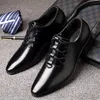 scarpe di cuoio nere da uomo scarpe da uomo italiane aziendali marrone abito da sera scarpe da uomo a punta zapatos oxford hombre chaussure homme mariage