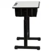 Free shipping Wholesales Practice Portable Adjustable Students Children Desk and Chairs Set Black