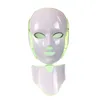 7 컬러 LED 조명 요법 얼굴 미백 미백 가정용 미세 화폐가있는 미세 기계 목 마스크