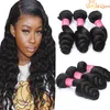 Virgin Péruvien Loge Wave Bundles de cheveux Péruviens non transformés Virgin Péruvien Lâche Extensions de cheveux ondulés 9A Péruvien Remy Cheveux Humains Tissu