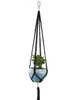 Macrame Plant Hangers Indoor Outdoor Hanging Planter Basket Jute Rope Flowerpot Garden Tools Novelty Home Decor white purple black 100cm