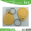 100pcs/lot 13.56MHz Access Control CARD F08 ISO14443A Chip Colorful Key Tag FM11RF08 ABS RFID Personality KeyChain / Keyfob Tag