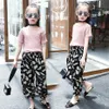 Summer Costumes For Casual Kids Clothes Shirt Pants 2 PCS Teen Girls Clothing 6 8 10 12 Years Y1905224688566