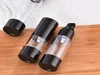 15ml 30ml 50ml 80ml 100ml 120ml Empty Black Airless Pump Dispenser Bottle Refillable Lotion Cream Vacuum Spray Bottle Atomizer