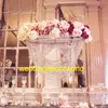Высокий и большой новый стиль элегантный акриловый Кристалл цветочная композиция форма высокая свадьба акриловый фон стенд для большого события украшения