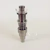 اكسسوارات التدخين E Nail 6 in 1 Domeless Titanium 10/14 / 18mm أنثى وذكور 16/20 مم لفائف تسخين