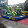 Yard Partihandel Pris Kommersiell Full PVC Material Uppblåsbara Bouncer med vattenpark Pool Slide till salu