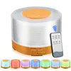 Nyaste 700ml Air Luftfuktare Ultraljud Oljediffusor Arom Essential Olja RGB 7 Färg LED Night Light Cool Mist Purifier Humidificador