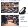 150W Round UFO LED High Bay Light 110-120lm/W warehouse worhshop led industrial lighting With Meanwell Driver AC85-265V