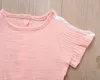 Vêtements d'été pour tout-petits, barboteuse en coton pour bébés filles et garçons, combinaisons à manches courtes, combishorts pour enfants, Boutique de vêtements pour bébés 5254