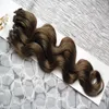10 "-24" micro extensions de cheveux 100g vague de corps malaisienne Micro Anneau Cheveux 100% Humain Micro Perle Liens Remy Cheveux
