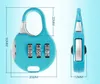 3 Cijfer Nummer Combinatie Wachtwoord Slot Zinklegering Beveiliging Koffer Bagage Coded Kast Kast Mini Locker Keyed Hangslot kleurrijke