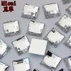 Micui 100pcs 14mm Square Shape Mix color Acrylic Rhinestones Flatback Strass Crystals Stones For Clothes Crafts decorate ZZ729