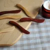 Solid Color Drewniane Masło Nóż Dinner Wood Cake Ser Dżem TabeWare Kuchnia Bar Domowe Materiały do ​​pieczenia