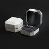 Ring Box with LED Light Jewelry Display Gift Box for Proposal,Engagement, Wedding