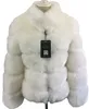 Nouveau manteau d'hiver femmes Faux Fox fourrure femmes manteau grande taille à manches longues pied de col en fausse fourrure Veste en fourrure Gilet fourrure
