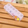 New creative independent cover double row transparent 12 - compartment jewelry storage box transparent plastic box