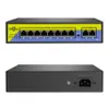 Hiseeu Poe-X1010B 48V 10 Portar PoE-omkopplare med Ethernet 10100Mbps IEEE 802.3 för IP CCTV-säkerhetskamerasystem