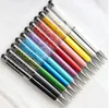 Wholesale Colorido 2 em 1 de cristal capacitivo toque stylus ball pen para ipad iphone xs x 8 7 6 s 6 plus htc samsung galaxy note3 500 pçs / lote