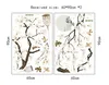 187*128cm grande taille arbre Stickers muraux oiseaux fleur décor à la maison fonds d'écran pour salon chambre bricolage chambres décoration