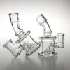 3.5 Inch Mini Glass Water Bongs with Hookah 10mm 14mm Female Clear Beaker Recycler Bong Hand Smoking Oil Rigs