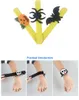 Halloween Pops Ring Cloth Pat Circle Pat Armband Pumpa Spider Skull Ghost Pat Circle Bracelet Kids Halloween Present