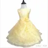 Mehrlagige Spitzen-Hochzeitskleider für Mädchen, wunderschöne Stickerei-Perlen-Kleider, Aline-Organza-Prinzessinnenkleid, Kinderkleidung im Alter von 1–16 Jahren
