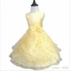 Vestidos de casamento em camadas de rendas para meninas lindo bordado Beads vestidos Aline Organza vestido de princesa crianças roupas idade 1-16 anos de idade