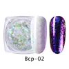 1pcs 1g Specchio Nail Glitters Set Pigmento Manicure Nail Design Glitter Chrome Oro Argento Polvere Polvere Decorazione Gel