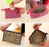 10 stücke Frauen Polyester Leopard Liebe Druck Reißverschluss Make-Up taschen Damen Reise Kulturbeutel Outdoor