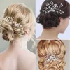 Pettine per capelli da sposa con pettine Accessori per capelli da sposa Pettini per ornamenti Ragazza Clip di cristallo Spose da donna Spille Gioielli