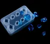 Semi Transparent Mold Silicone Clear Mold Simulation Ice Irregularity Crystal Beads Resin Mold Jewelry Tools 8 Grid 2 Size