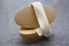 hot Dry Skin Body Soft Natural Bristle Brush Wooden Bath Shower Bristle Brush SPA Body Brush without Handle Horny clean dc794