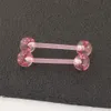 10pcspack piercing mücevher meme ucu zil halkı halter dil piercingcrystal top burun kulak saplama meme dudak piercing gövdesi jew6022025