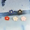 Broche fleur de cerisier couleur or, boutons, broches, Badges pour sacs, bijoux de Style japonais, cadeau pour filles