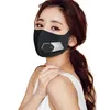 Masque facial en coton lavable et réutilisable, respirateur électrique intelligent, masque facial en tissu noir à la mode pour la protection contre les germes206N