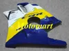 Kit carenatura moto per HONDA CBR600F2 91 92 93 94 CBR 600 F2 1991 1994 ABS Set carenature giallo blu bianco + regali HF06