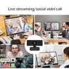 USB Full HD Webcam for Computer PC Free Drive Web Camera 1080P Video Call Camera with Noise Cancelling Mic 110 Degree Wide Angle H264