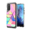 Telefoonhaken voor Samsung S20 Plus Ultra S10 Plus Opmerking 8 9 10 Plus A20 A10E A50 A70 A01 A81 A91 Marble IMD Print TPU PC Cover