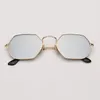 Real glass lens metal hexagonal sunglasses men womne hot HD retro round sun glasses 3556 flat gafas eyewear de sol gafas8093818