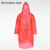 Hot engångs regnrock Vuxen nödsituation Vattentät Rainwear Outdoor Unisex Travel Camping Rain Coat Mode Hood Buckle HHA1290